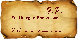 Freiberger Pantaleon névjegykártya